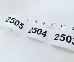 NUMBERED LABELS