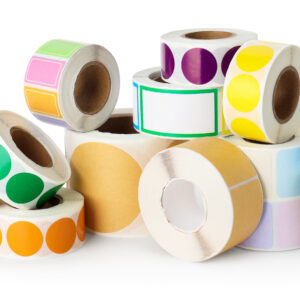 customised colorful rounded vinyl stickers