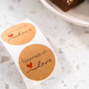 white customised vinyl stickers